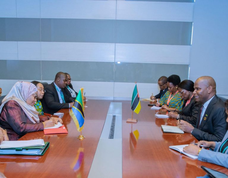 RAIS DKT. SAMIA AFANYA MAZUNGUMZO NA RAIS WA MSUMBIJI
