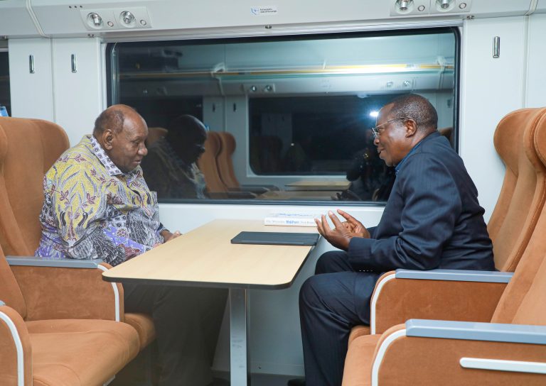 MAKAMU WA RAIS AKIFANYA MAZUNGUMZO NA MHE. WASIRA