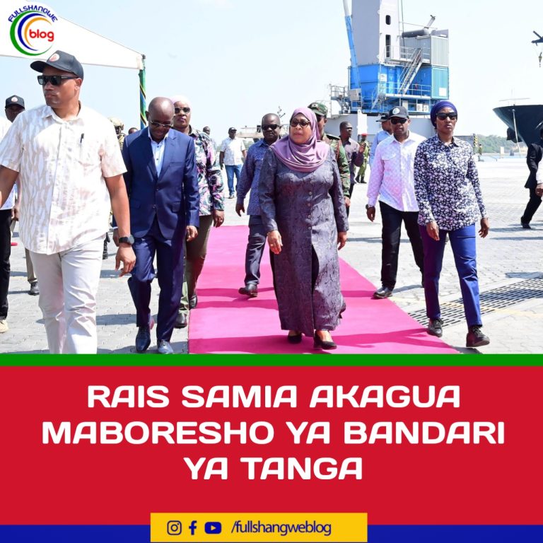 RAIS SAMIA AKAGUA MABORESHO YA BANDARI YA TANGA