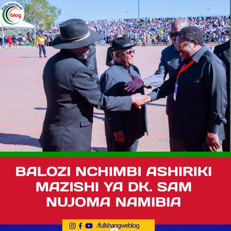 BALOZI NCHIMBI ASHIRIKI MAZISHI YA DK. SAM NUJOMA NAMIBIA
