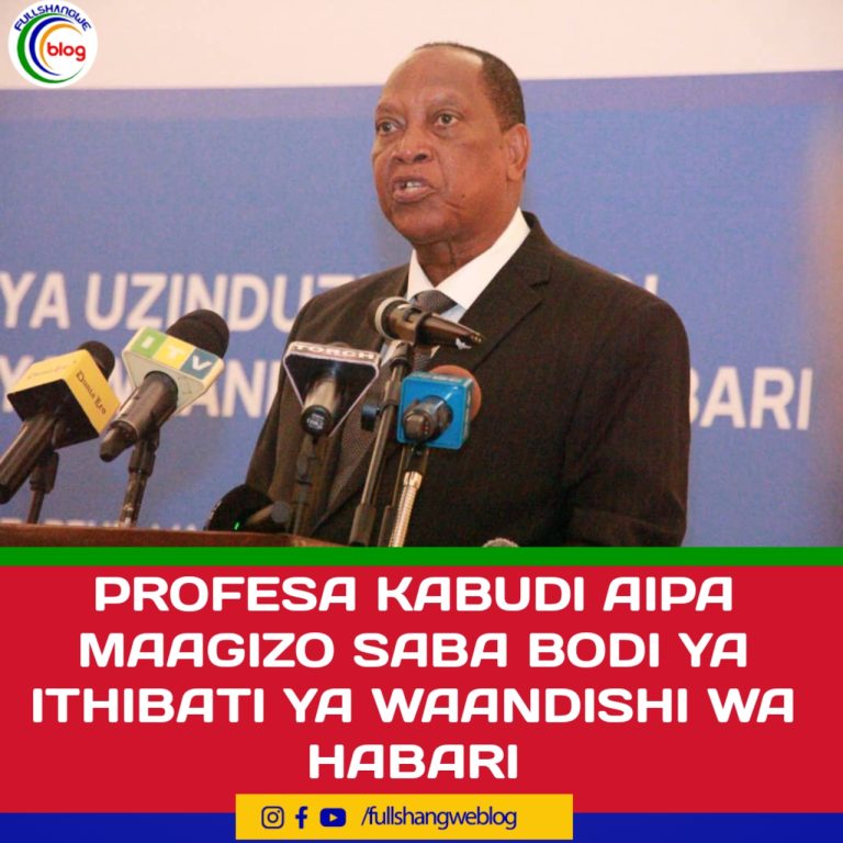 PROFESA KABUDI AIPA MAAGIZO SABA BODI YA ITHIBATI YA WAANDISHI WA HABARI