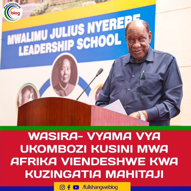 WASIRA- VYAMA VYA UKOMBOZI KUSINI MWA AFRIKA VIENDESHWE KWA KUZINGATIA MAHITAJI