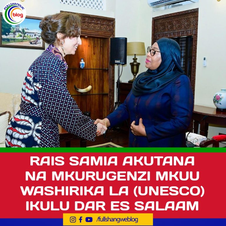 RAIS SAMIA AKUTANA NA MKURUGENZI MKUU WASHIRIKA LA (UNESCO) IKULU DAR ES SALAAM