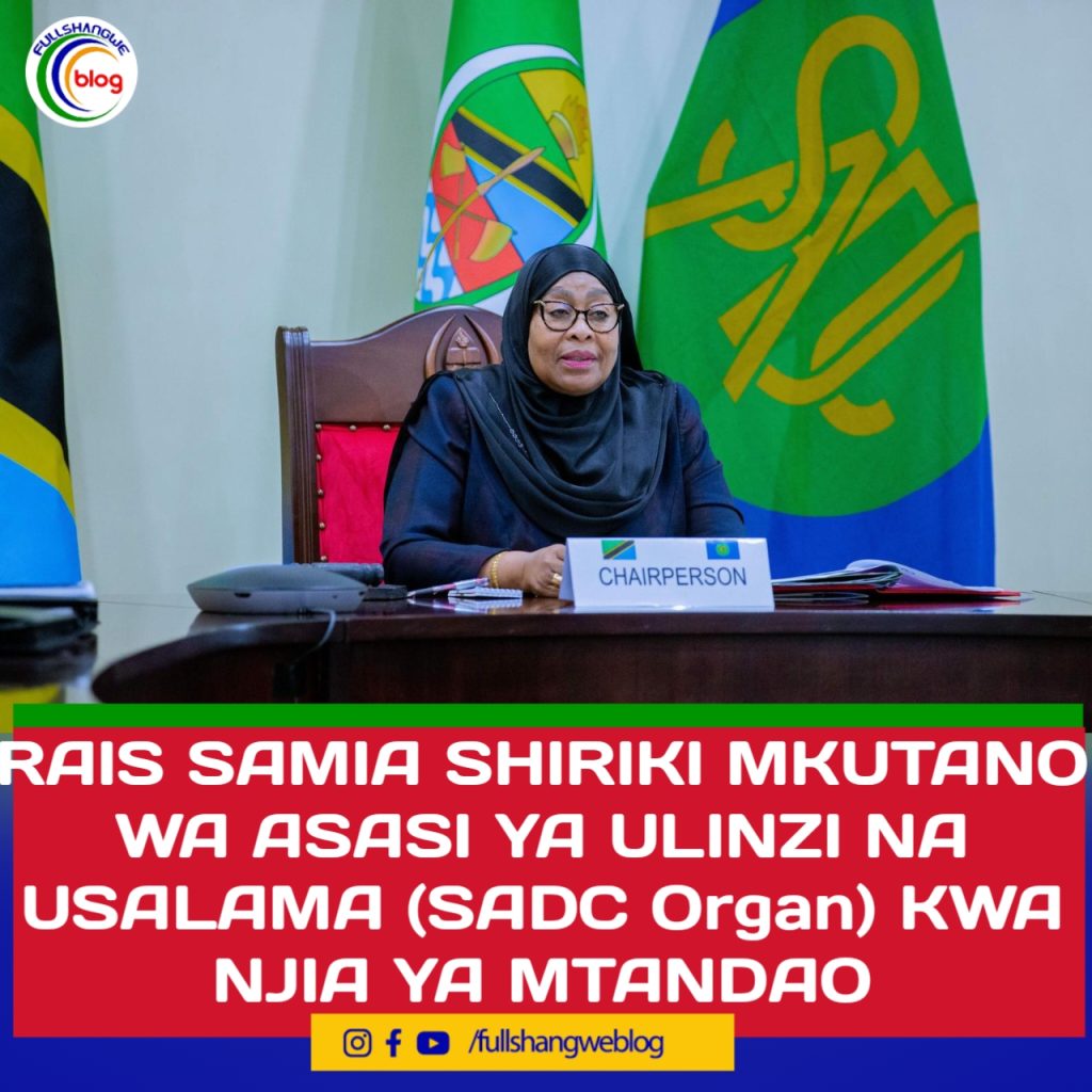 RAIS SAMIA SHIRIKI MKUTANO WA ASASI YA SIASA, ULINZI NA USALAMA (SADC Organ) KWA NJIA YA MTANDAO