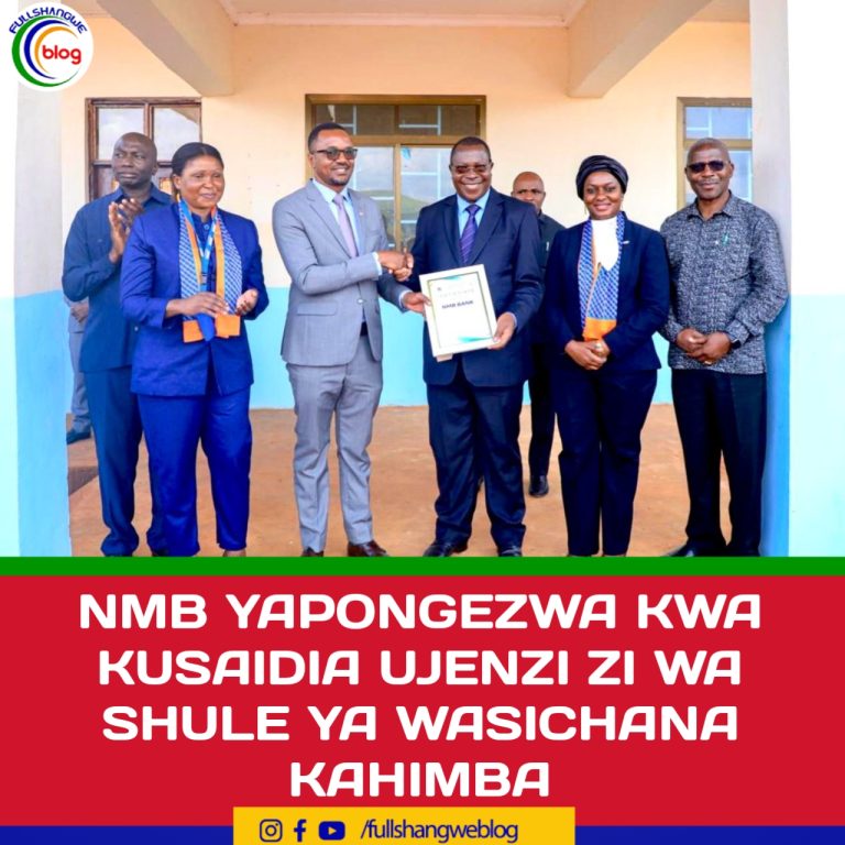 NMB YAPONGEZWA KWA KUSAIDIA UJENZI ZI WA SHULE YA WASICHANA KAHIMBA