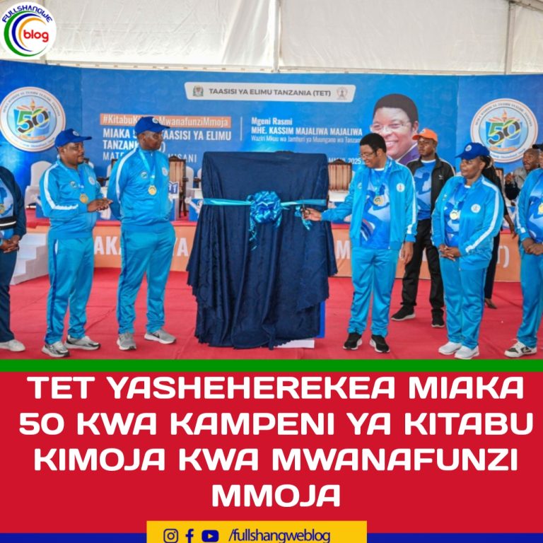 TET YASHEHEREKEA MIAKA 50 KWA KAMPENI YA KITABU KIMOJA KWA MWANAFUNZI MMOJA