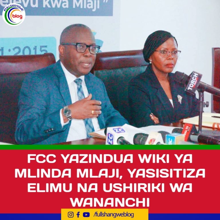 FCC YAZINDUA WIKI YA MLINDA MLAJI, YASISITIZA ELIMU NA USHIRIKI WA WANANCHI