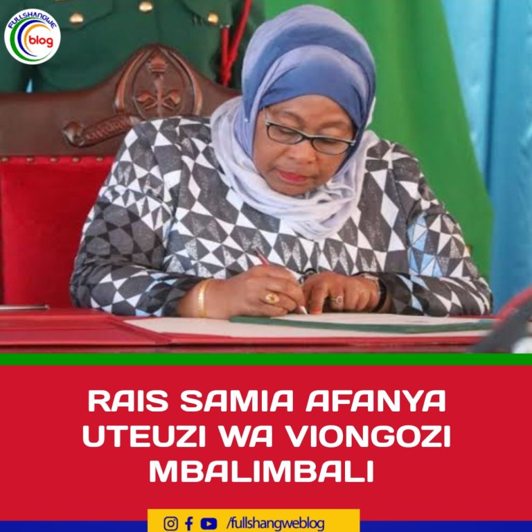 RAIS SAMIA AFANYA UTEUZI WA VIONGOZI MBALIMBALI