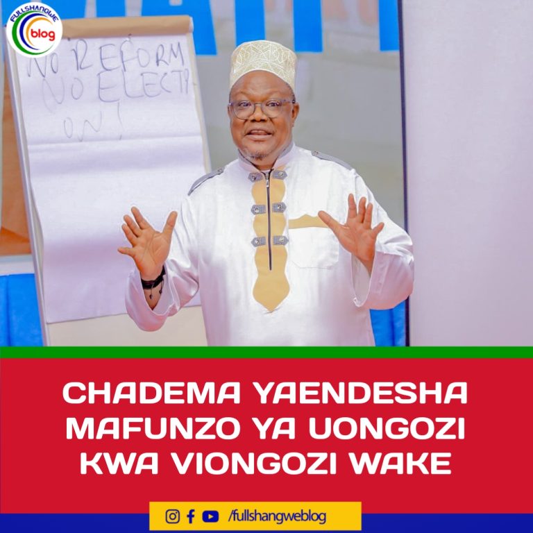 CHADEMA YAENDESHA MAFUNZO YA UONGOZI KWA VIONGOZI WAKE