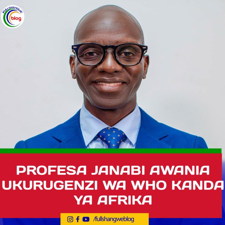 PROFESA JANABI AWANIA UKURUGENZI WA WHO KANDA YA AFRIKA