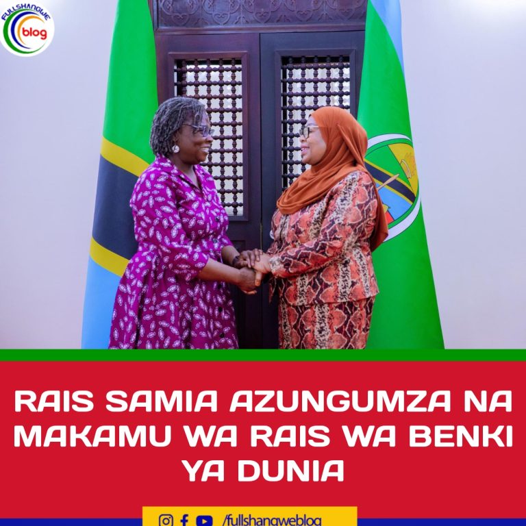 RAIS SAMIA AZUNGUMZA NA MAKAMU WA RAIS WA BENKI YA DUNIA