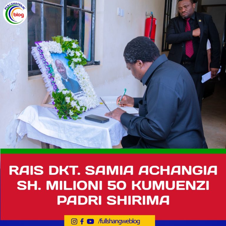 RAIS DKT. SAMIA ACHANGIA SH. MILIONI 50 KUMUENZI PADRI SHIRIMA