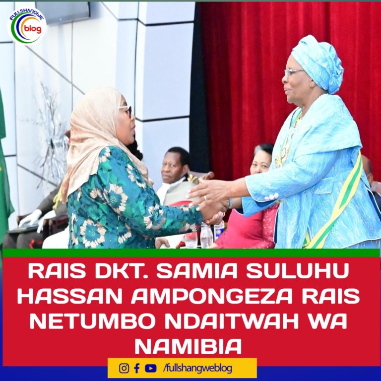 RAIS DKT. SAMIA SULUHU HASSAN AMPONGEZA RAIS NETUMBO NDAITWAH WA NAMIBIA