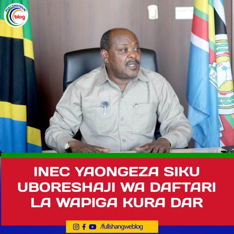 INEC YAONGEZA SIKU UBORESHAJI WA DAFTARI LA WAPIGA KURA DAR