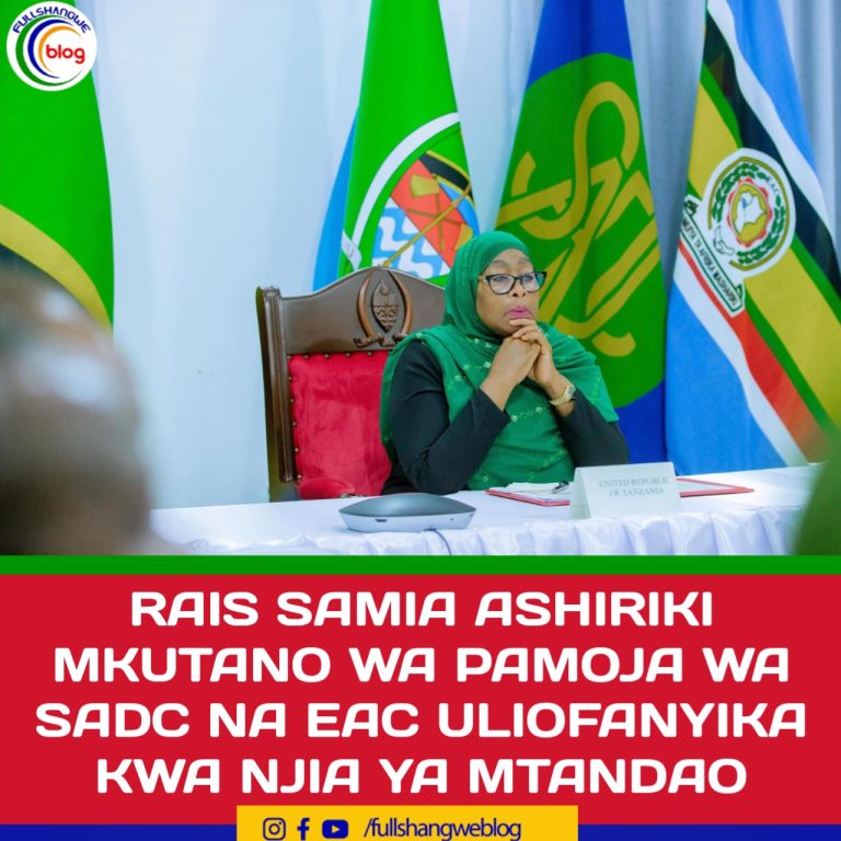 RAIS SAMIA ASHIRIKI MKUTANO WA PAMOJA SADC NA EAC ULIOFANYIKA KWA JIA YA  MTANDAO