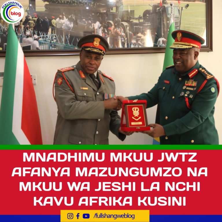 MNADHIMU MKUU JWTZ AFANYA MAZUNGUMZO NA MKUU WA JESHI LA NCHI KAVU AFRIKA KUSINI