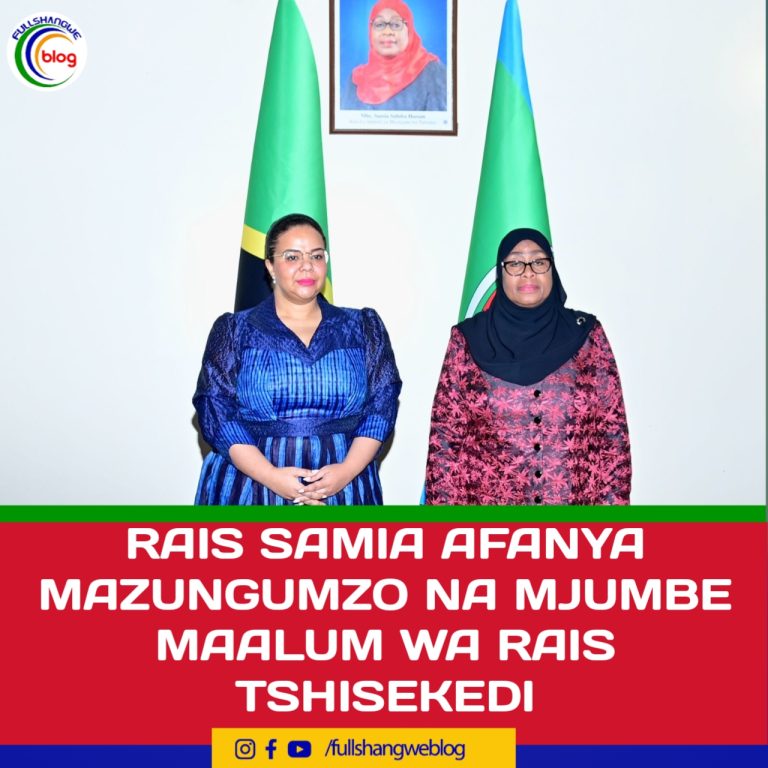 RAIS SAMlA AFANYA MAZUNGUMZO NA MJUMBE MAALUM WA RAIS TSHISEKEDI