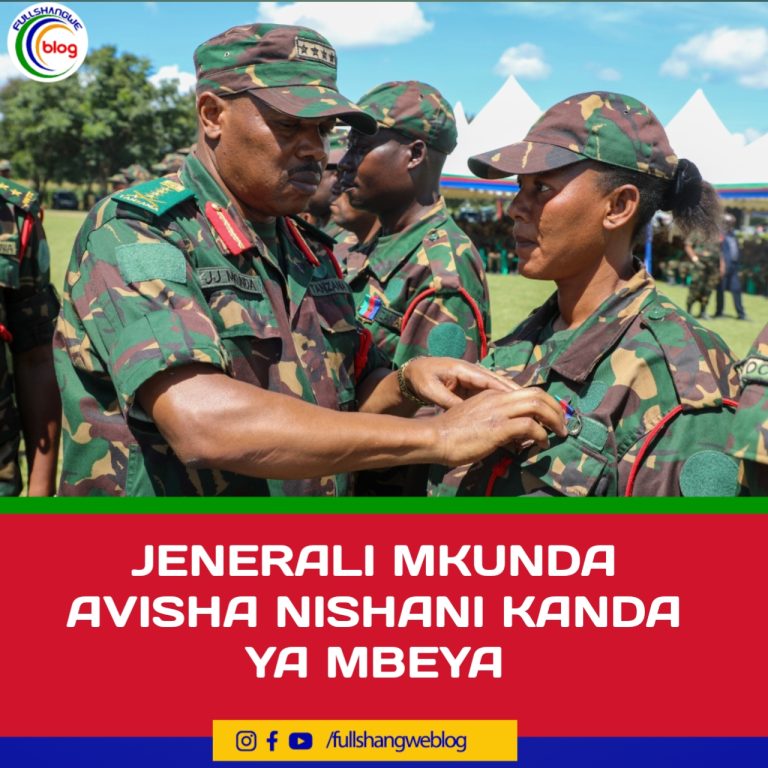 JENERALI MKUNDA AVISHA NISHANI KANDA YA MBEYA