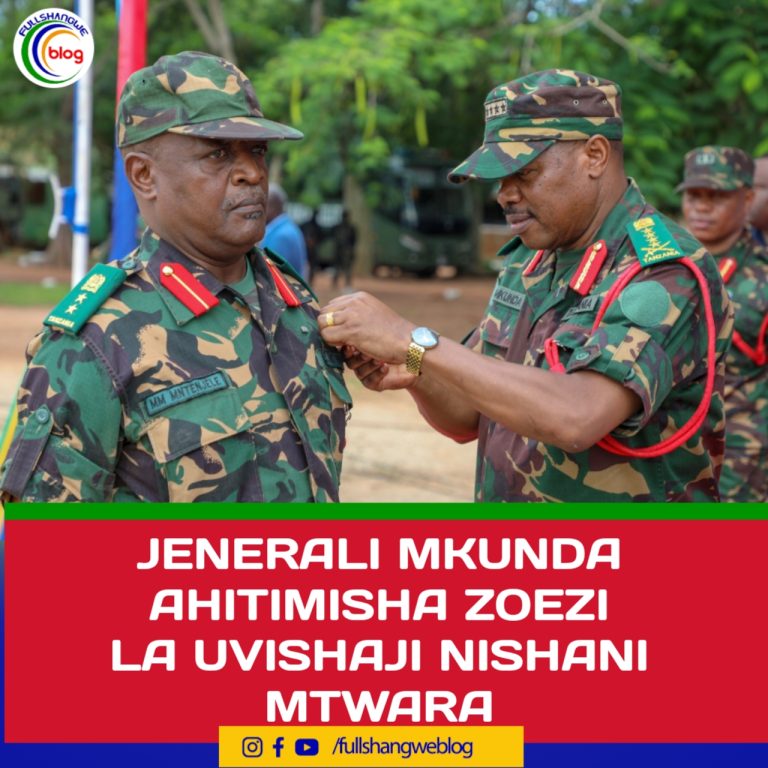 JENERALI MKUNDA AHITIMISHA ZOEZI LA UVISHAJI NISHANI MTWARA