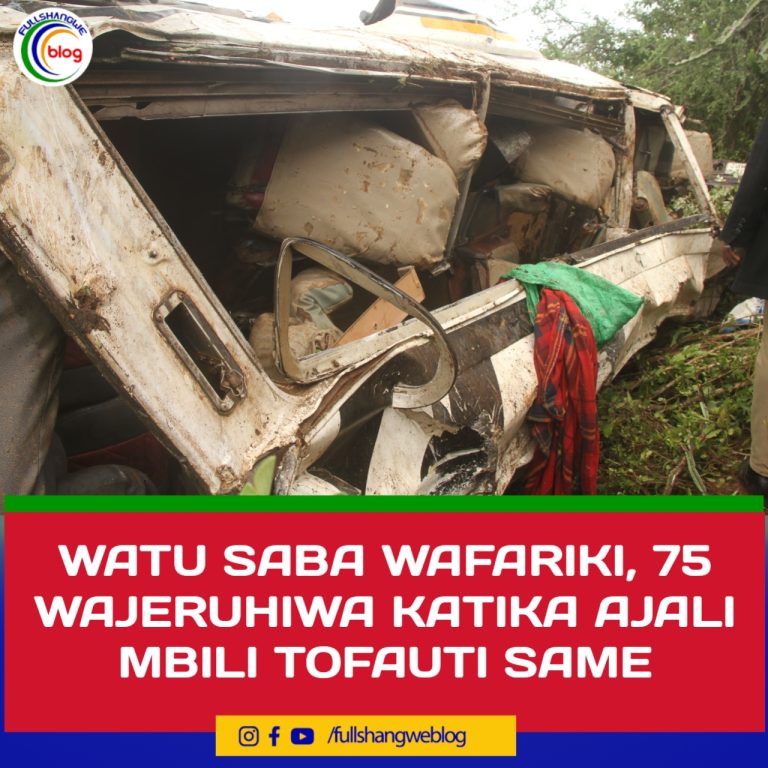WATU SABA WAFARIKI, 75 WAJERUHIWA KATIKA AJALI MBILI TOFAUTI