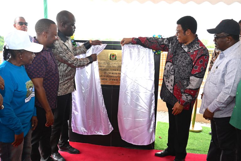 WAZIRI MKUU AWEKA JIWE LA MSINGI UJENZI BWAWA LA KIDUNDA