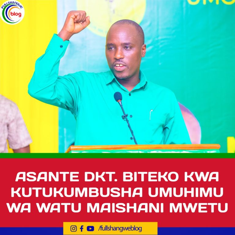 ASANTE DKT. BITEKO KWA KUTUKUMBUSHA UMUHIMU WA WATU MAISHANI MWETU