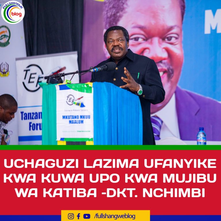UCHAGUZI LAZIMA UFANYIKE KWA KUWA UPO KWA MUJIBU WA KATIBA –DKT. NCHIMBI