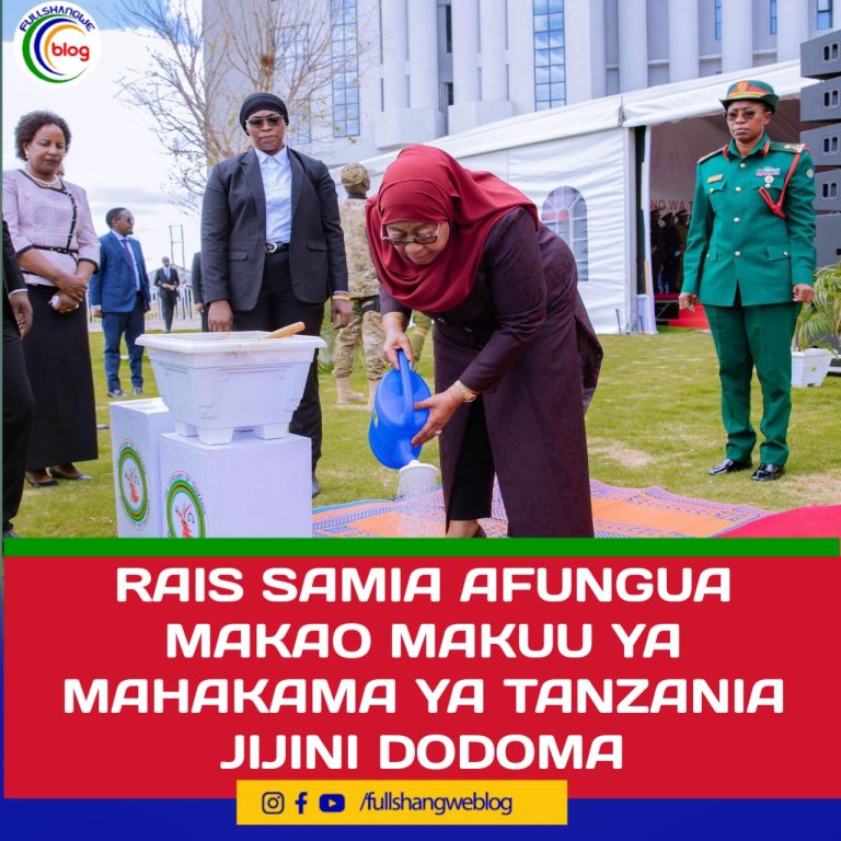 RAIS SAMIA AFUNGUA MAKAO MAKUU YA MAHAKAMA YA TANZANIA JIJINI DODOMA