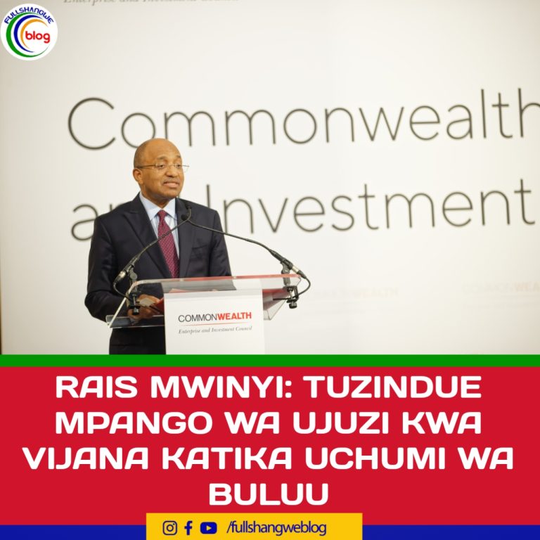 RAIS MWINYI: TUZINDUE MPANGO WA UJUZI KWA VIJANA KATIKA UCHUMI WA BULUU.