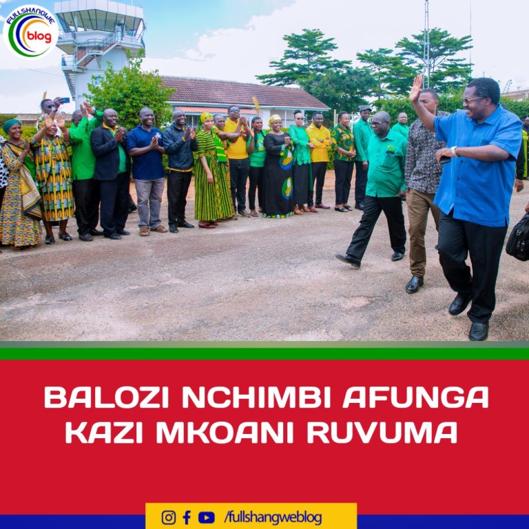 BALOZI NCHIMBI AFUNGA KAZI MKOANI RUVUMA
