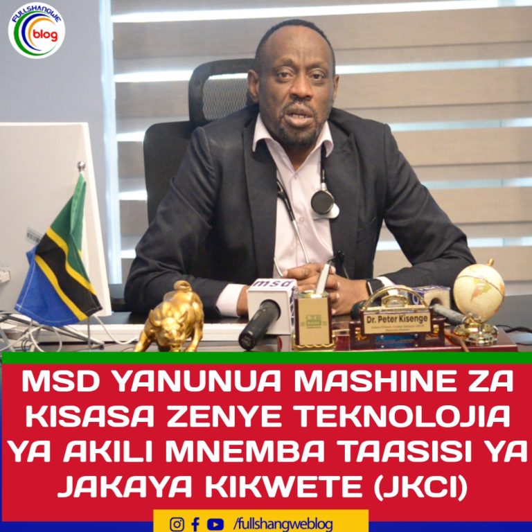 MSD YANUNUA MASHINE ZA KISASA ZENYE TEKNOLOJIA YA AKILI MNEMBA (JKCI)