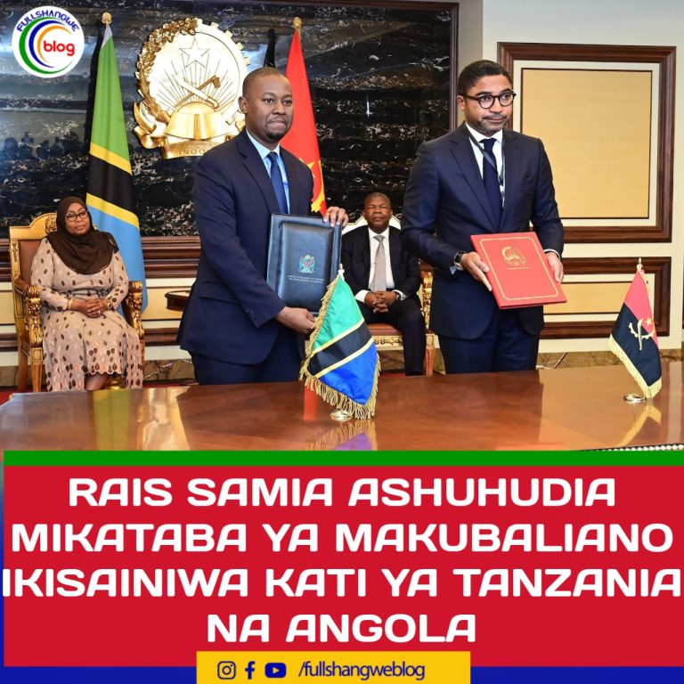 RAIS SAMIA ASHUHUDIA MIKATABA YA MAKUBALIANO IKISAINIWA KATI YA TANZANIA NA ANGOLA