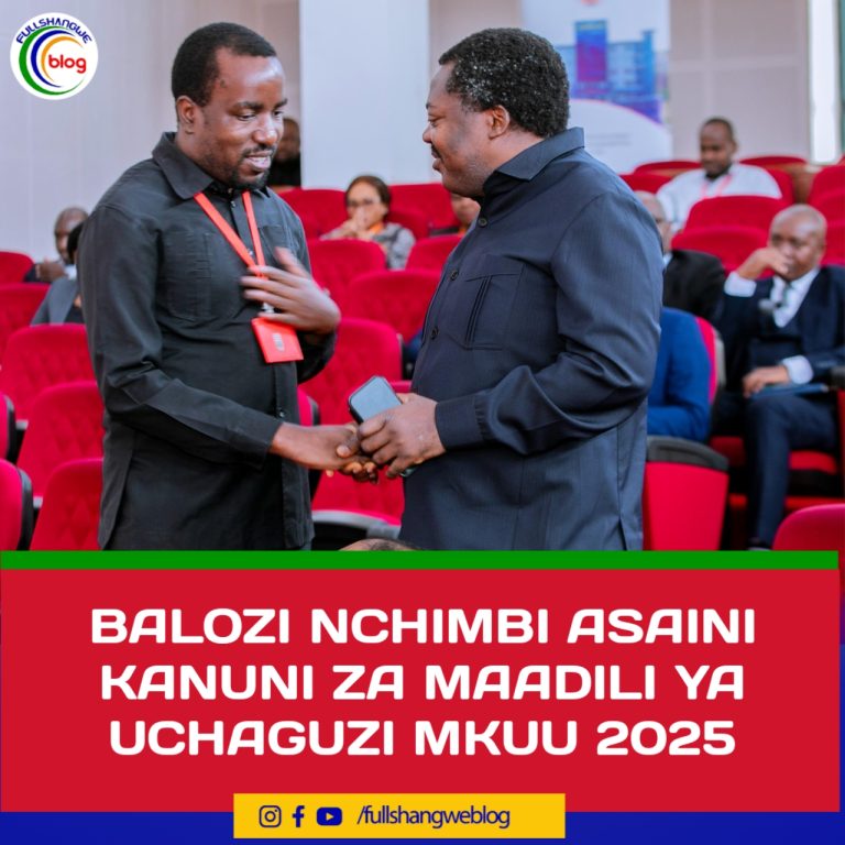 BALOZI NCHIMBI ASAINI KANUNI ZA MAADILI YA UCHAGUZI MKUU 2025