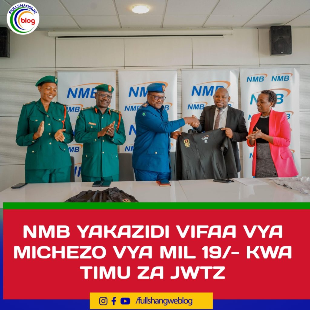 NMB YAKABIDHI VIFAA VYA MICHEZO VYA MIL 19/- KWA TIMU ZA JWTZ