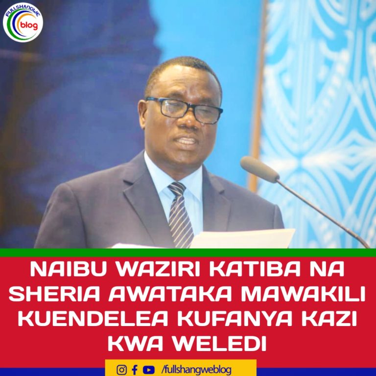 NAIBU WAZIRI KATIBA NA SHERIA AWATAKA MAWAKILI KUENDELEA KUFANYA KAZI KWA WELEDI