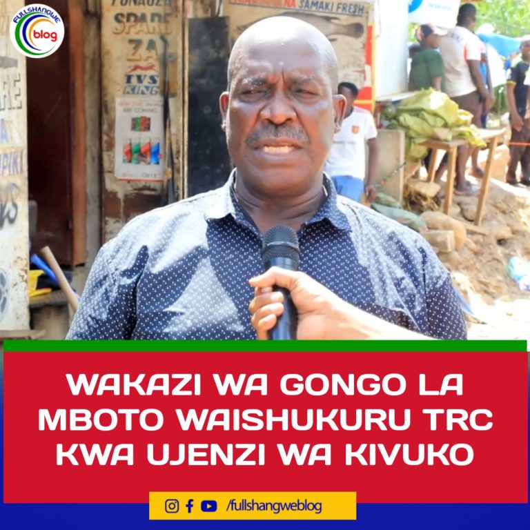 WAKAZI WA GONGO LA MBOTO WAISHUKURU TRC KWA UJENZI WA KIVUKO