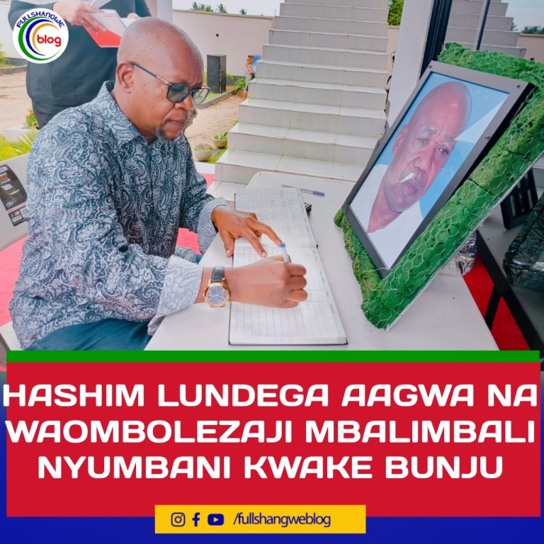 HASHIM LUNDEGA AAGWA NA WAOMBOLEZAJI MBALIMBALI NYUMBANI KWAKE BUNJU
