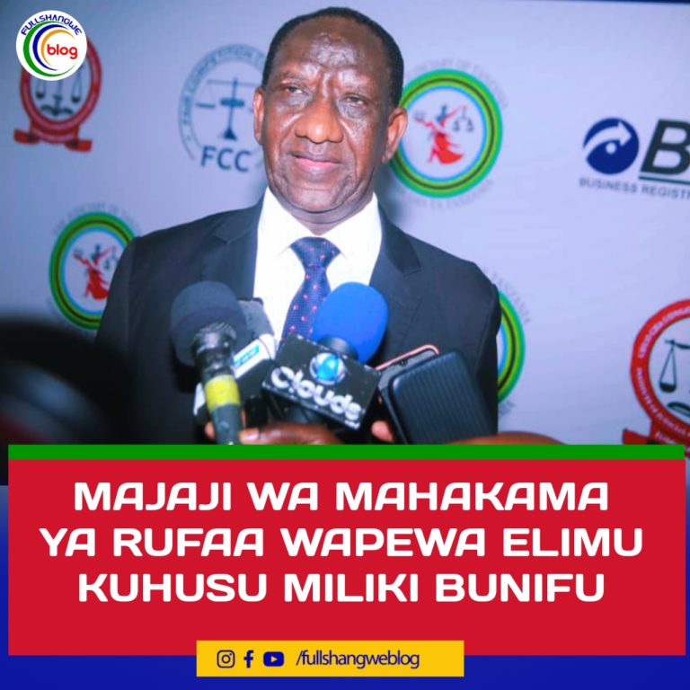 MAJAJI WA MAHAKAMA YA RUFAA WAPEWA ELIMU KUHUSU MILIKI BUNIFU