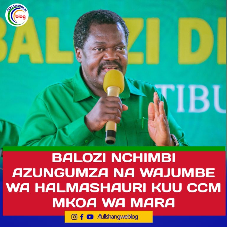 BALOZI NCHIMBI AZUNGUMZA NA WAJUMBE WA HALMASHAURI KUU CCM MKOA WA MARA