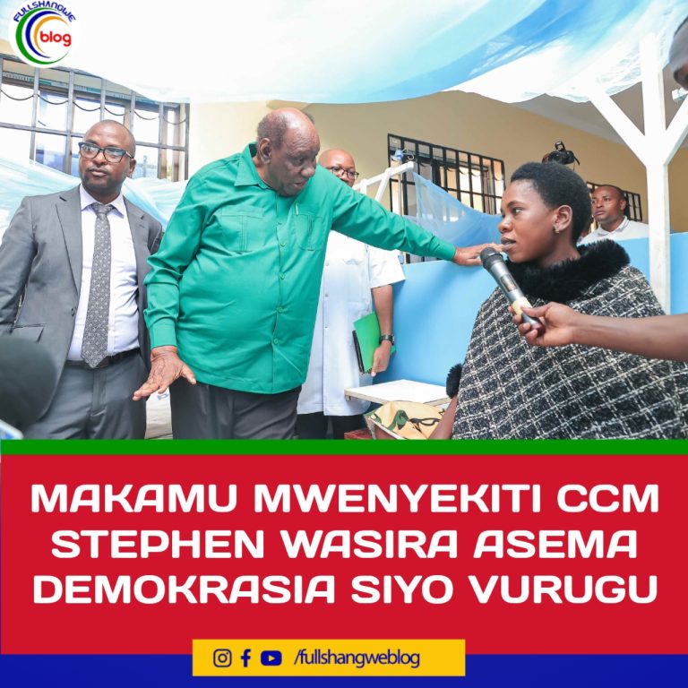 MAKAMU MWENYEKITI CCM STEPHEN WASIRA ASEMA DEMOKRASIA SIYO VURUGU