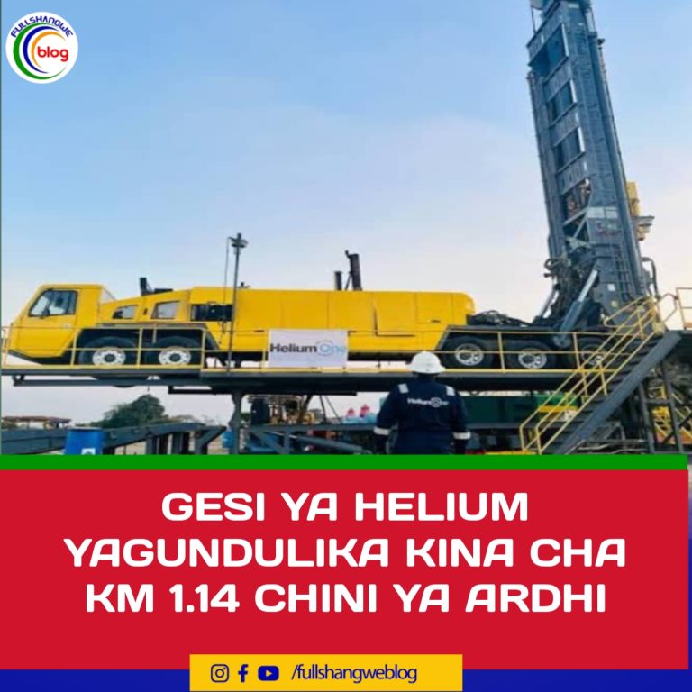 GESI YA HELIUM YAGUNDULIKA KINA CHA KM 1.14 CHINI YA ARDHI