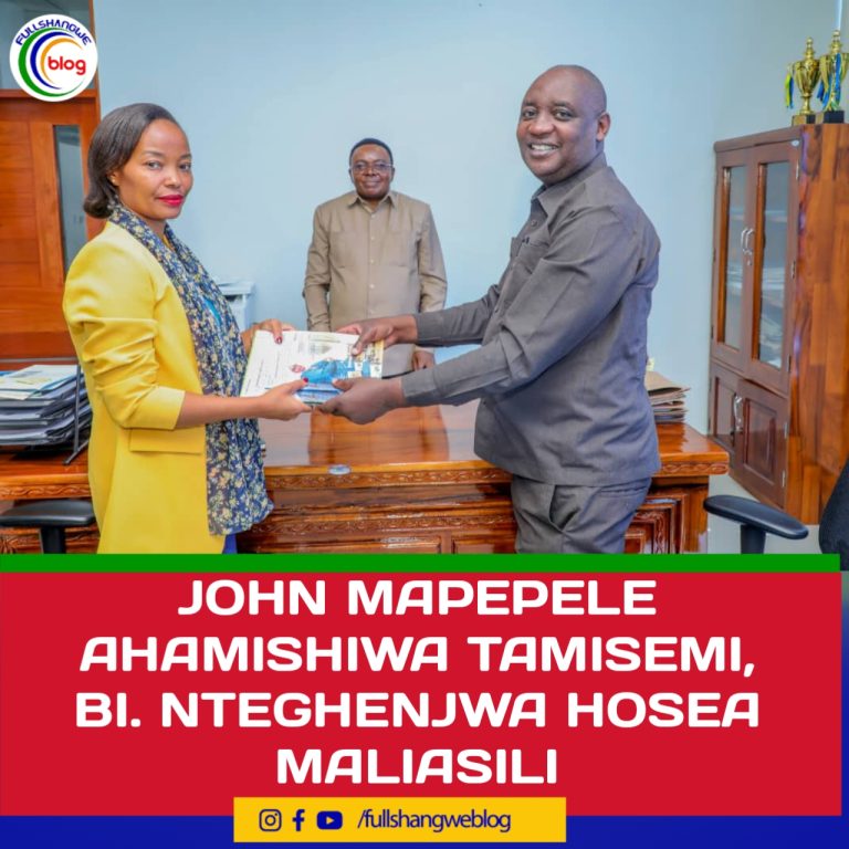 JOHN MAPEPELE AHAMISHIWA TAMISEMI, BI. NTEGHENJWA HOSEA MALIASILI