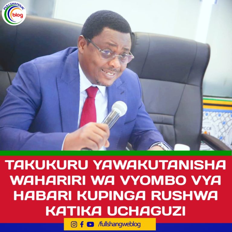 TAKUKURU YAWAKUTANISHA WAHARIRI WA VYOMBO VYA HABARI KUPINGA RUSHWA KATIKA UCHAGUZI