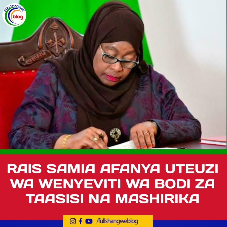RAIS SAMIA AFANYA UTEUZI WA WENYEVITI WA BODI ZA TAASISI NA MASHIRIKA