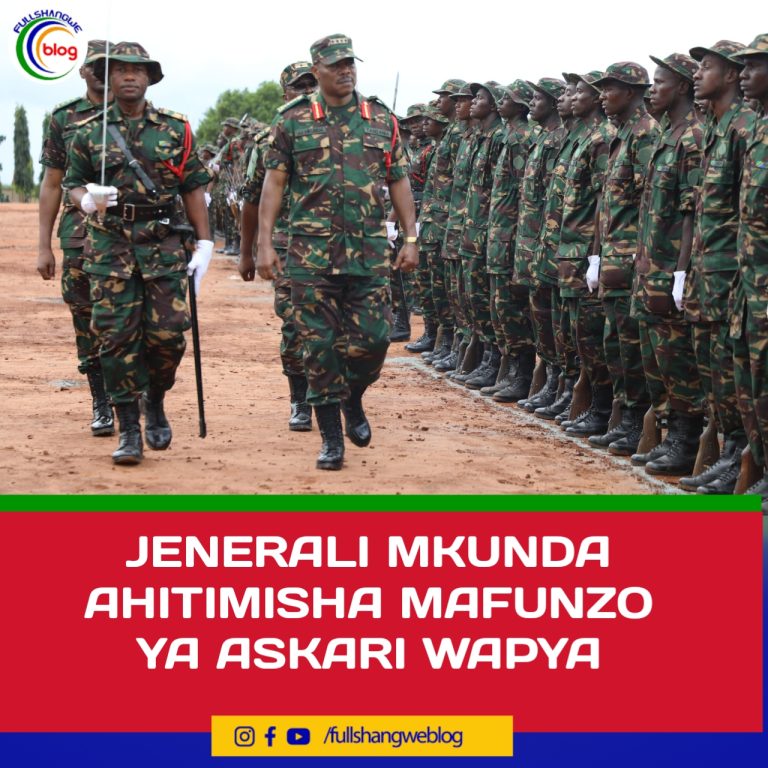 JENERALI MKUNDA AHITIMISHA MAFUNZO YA ASKARI WAPYA