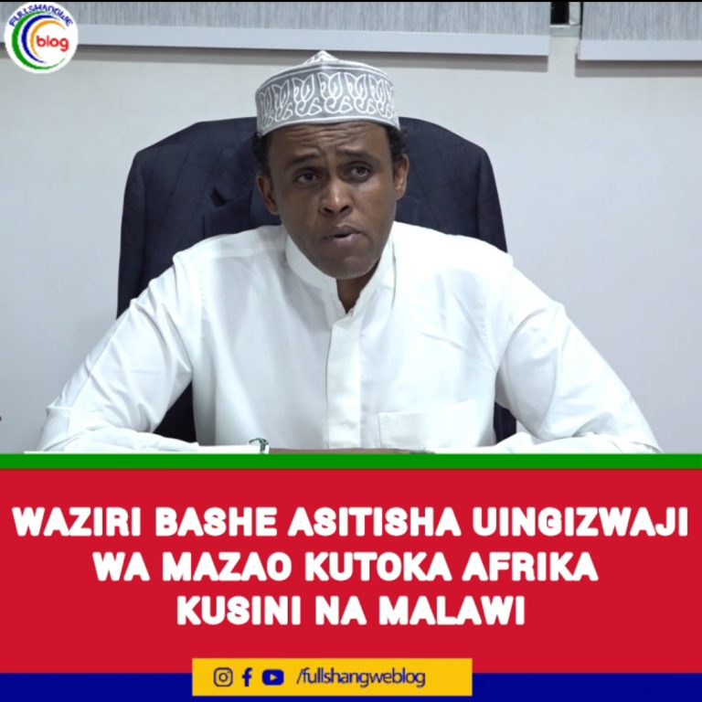 WAZIRI BASHE APIGA MARUFUKU UINGIZWAJI WA MAZAO KUTOKA AFRIKA KUSINI NA MALAWI