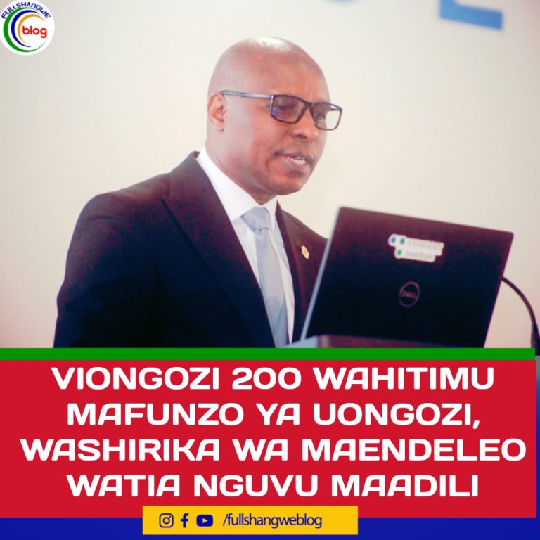 VIONGOZI 200 WAHITIMU MAFUNZO YA UONGOZI, WASHIRIKA WA MAENDELEO WATIA NGUVU MAADILI