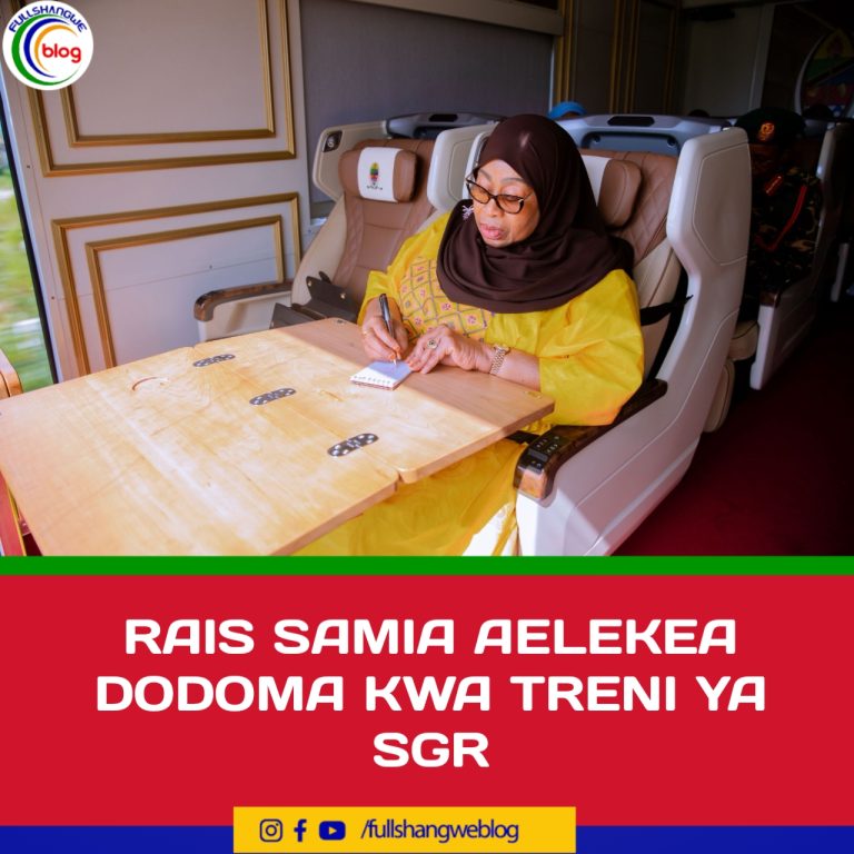 RAIS SAMIA AELEKEA DODOMA KWA TRENI YA SGR