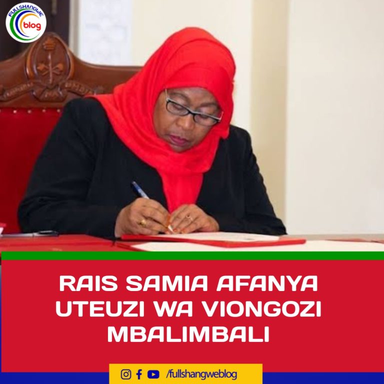 RAIS SAMIA AFANYA UTEUZI WA VIONGOZI MBALIMBALI