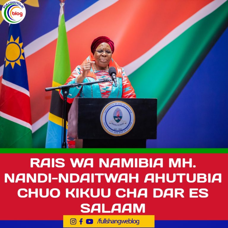 RAIS WA NAMIBIA MH. NANDI-NDAITWAH AHUTUBIA CHUO KIKUU CHA DAR ES SALAAM